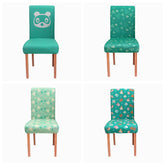 Cartoon Animal Crossing Removable Chair Cover Anti-dirty Seat Cover Printing Kitchen Slipcover - INSWEAR